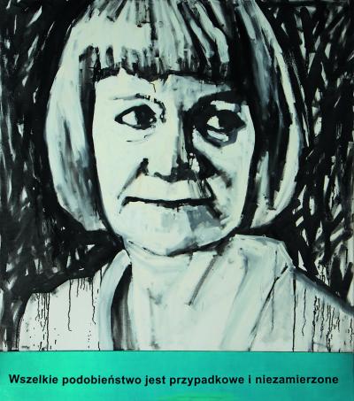 Piotr Kossakowski, 1.12, z cyklu Portrety, 2008, olej, akryl, płótno, 160 x 140 cm Piotr Kossakowski, 1.12, z cyklu Portrety, 2008, olej, akryl, płótno, 160 x 140 cm