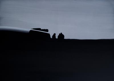 Sebastian Krzywak, Bez tytułu, 2011, olej, pł&oacute;tno, 135 x 190 cm