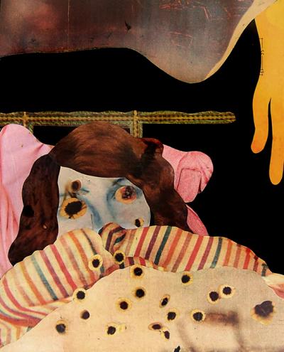 Konrad Maciejewicz, Bez tytułu, 2010, kolaż, papier, 25 x 20 cm