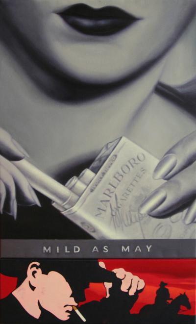 Małgorzata Rozenau, Mild as May, 2010, akryl, olej, pł&oacute;tno, 100 x 60 cm