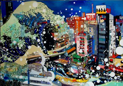 Marta Frej, Tsunami, 2011, akryl, płótno, 120 x 180 cm Marta Frej, Tsunami, 2011, akryl, płótno, 120 x 180 cm