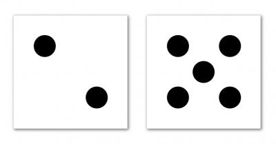 Kamil Kuskowski, Lucky-Seven-I, 2011, akryl, pł&oacute;tno, 2 x 150x150 cm