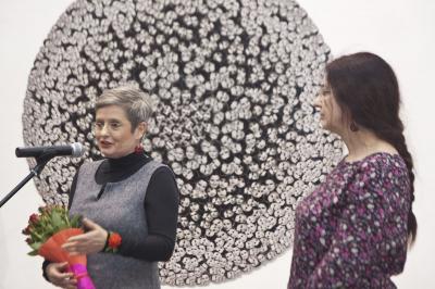 Irena Nawrot i Agata Smalcerz_dyrektor Galerii Bielskiej BWA Irena Nawrot i Agata Smalcerz_dyrektor Galerii Bielskiej BWA