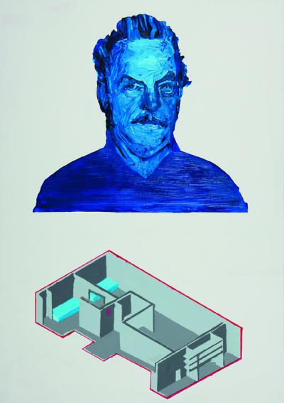 Piotr Kossakowski, Josef F., z cyklu Portrety”, 2009, olej, płótno, 100 x 70 cm Piotr Kossakowski, Josef F., z cyklu Portrety”, 2009, olej, płótno, 100 x 70 cm