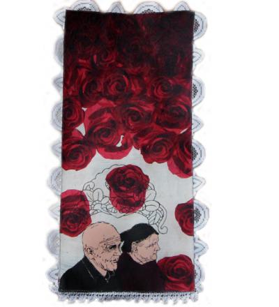 Paulina Poczęta, Róża nie, 2008, technika własna, 88 x 45 cm Paulina Poczęta, Róża nie, 2008, technika własna, 88 x 45 cm