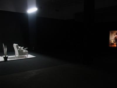 Haxenabkratzen, wideoinstalacja Haxenabkratzen, wideoinstalacja