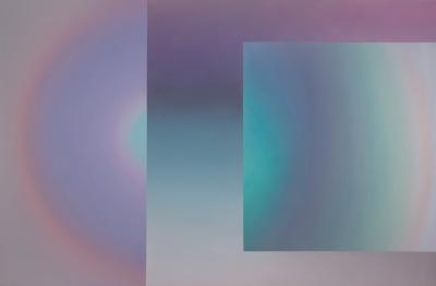 Andrzej Głuszek, Digital lense, 2016, akryl na płótnie Andrzej Głuszek, Digital lense, 2016, akryl na płótnie